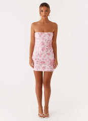 Moorey Beaded Mini Dress - Pink