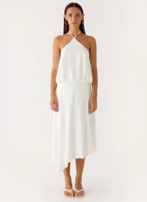 To The Girls Midi Dress - White