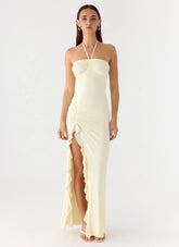Right Hand Girl Maxi Dress - Lemon Yellow