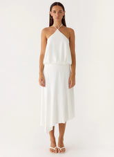 To The Girls Midi Dress - White