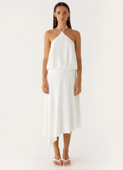 To The Girls Midi Dress - White