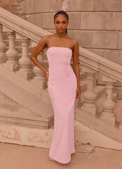 Monelise Strapless Maxi Dress - Pink