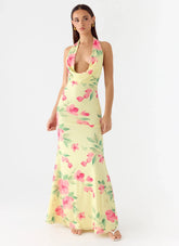 Like You Better Maxi Dress - Lemon Soleil