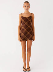 Radio Star Mini Dress - Plaid