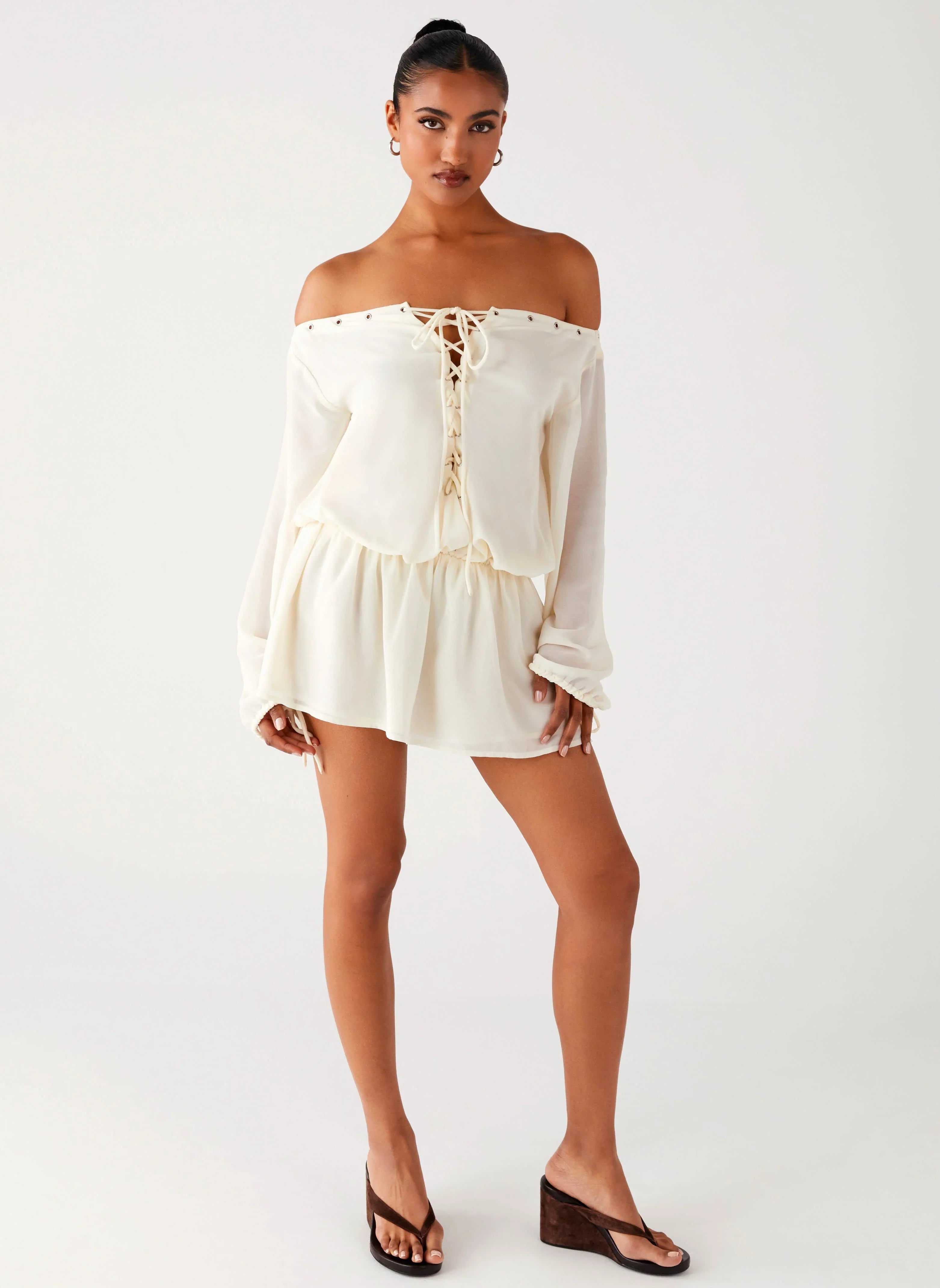 Astaria Mini Dress - Ivory