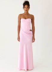 Emory Corset Maxi Dress - Pink