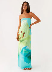 Darcy Maxi Dress - Turquoise Floral