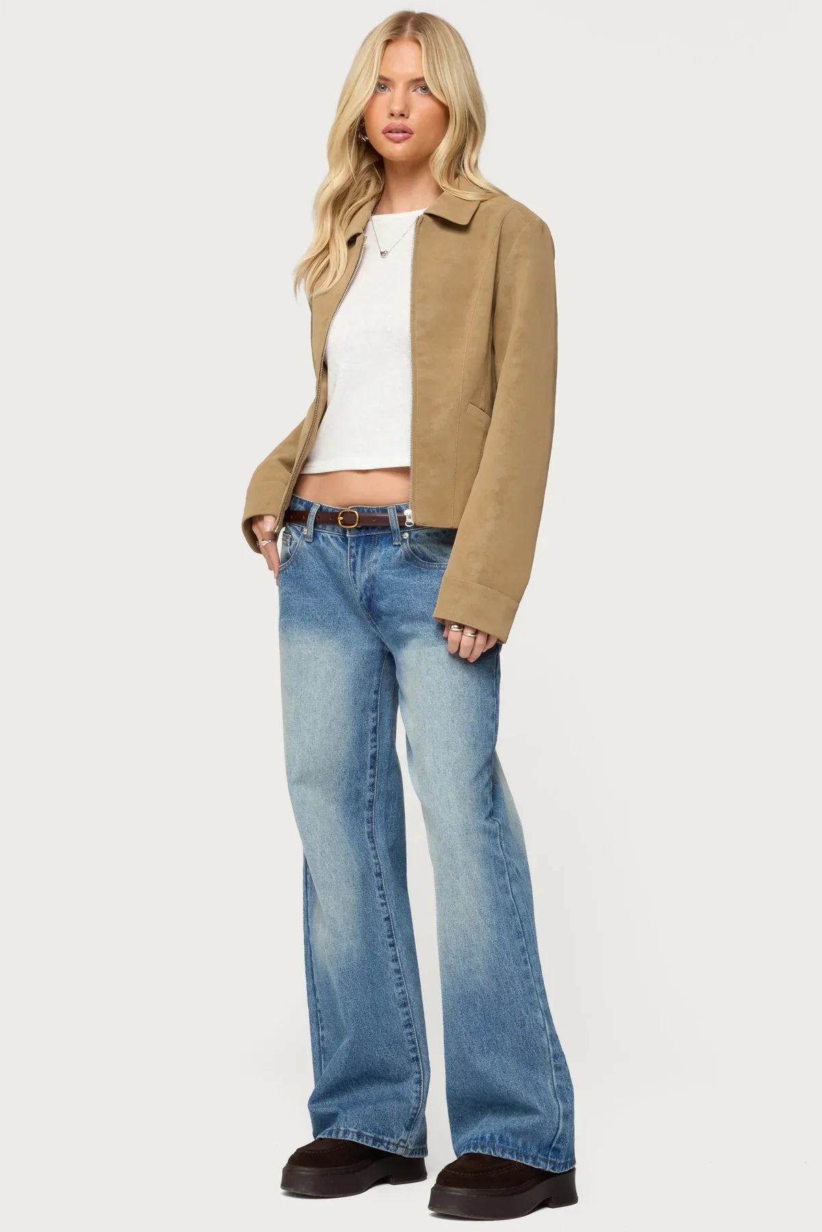 Cozette Faux Leather Jacket