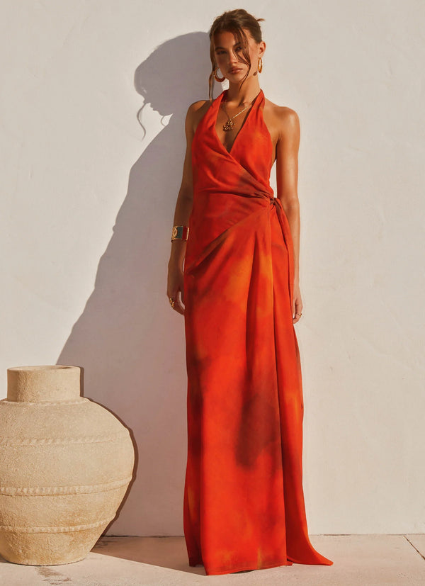 So Chic Maxi Dress - Scarlet Blur
