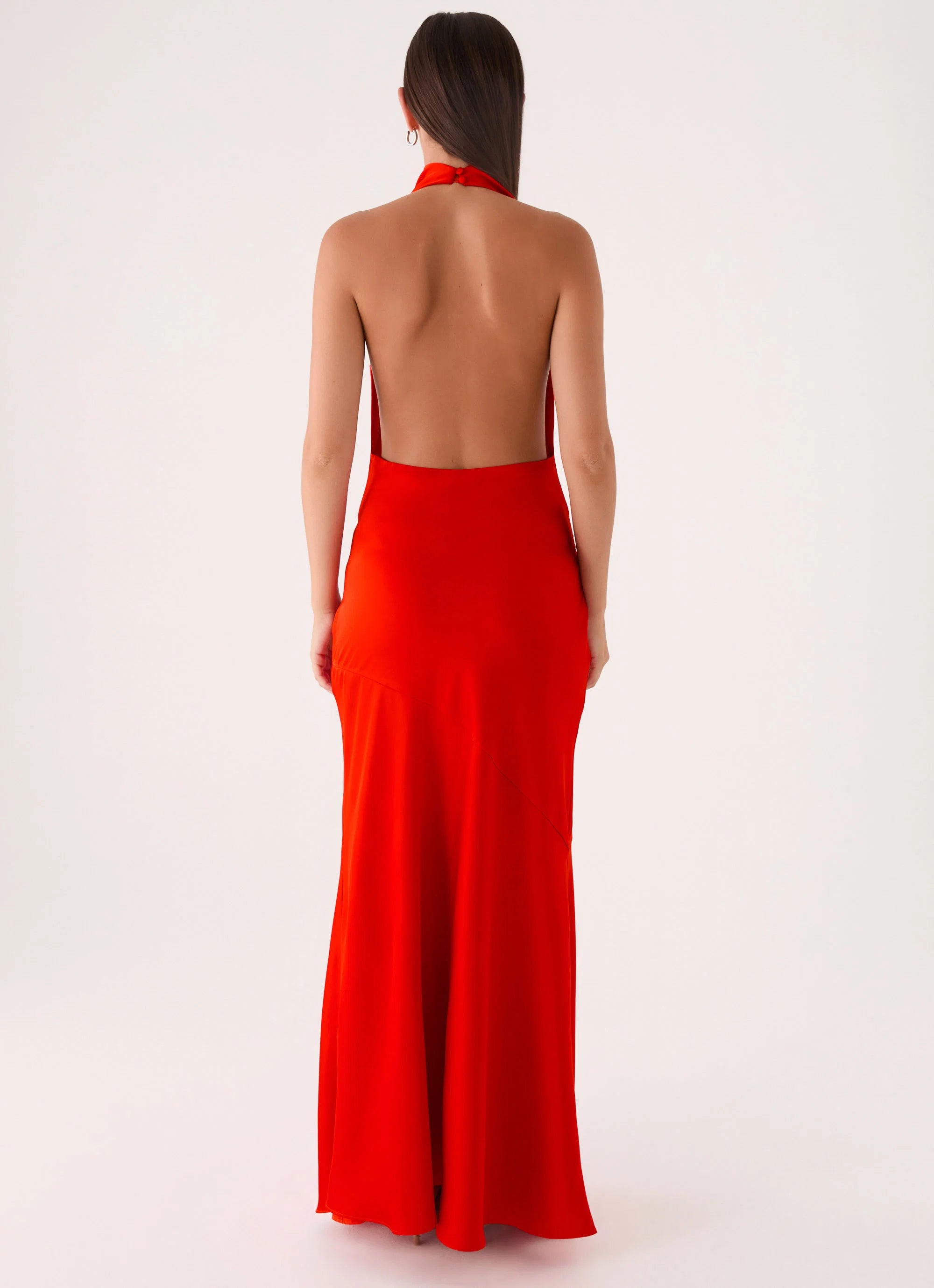 Rumina Sash Maxi Dress - Tangerine