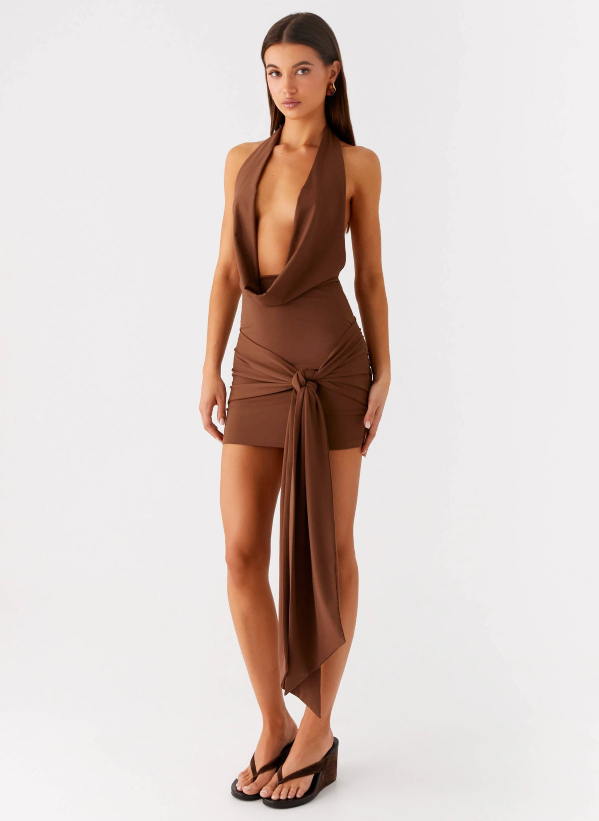 Orchard Mini Dress - Chocolate