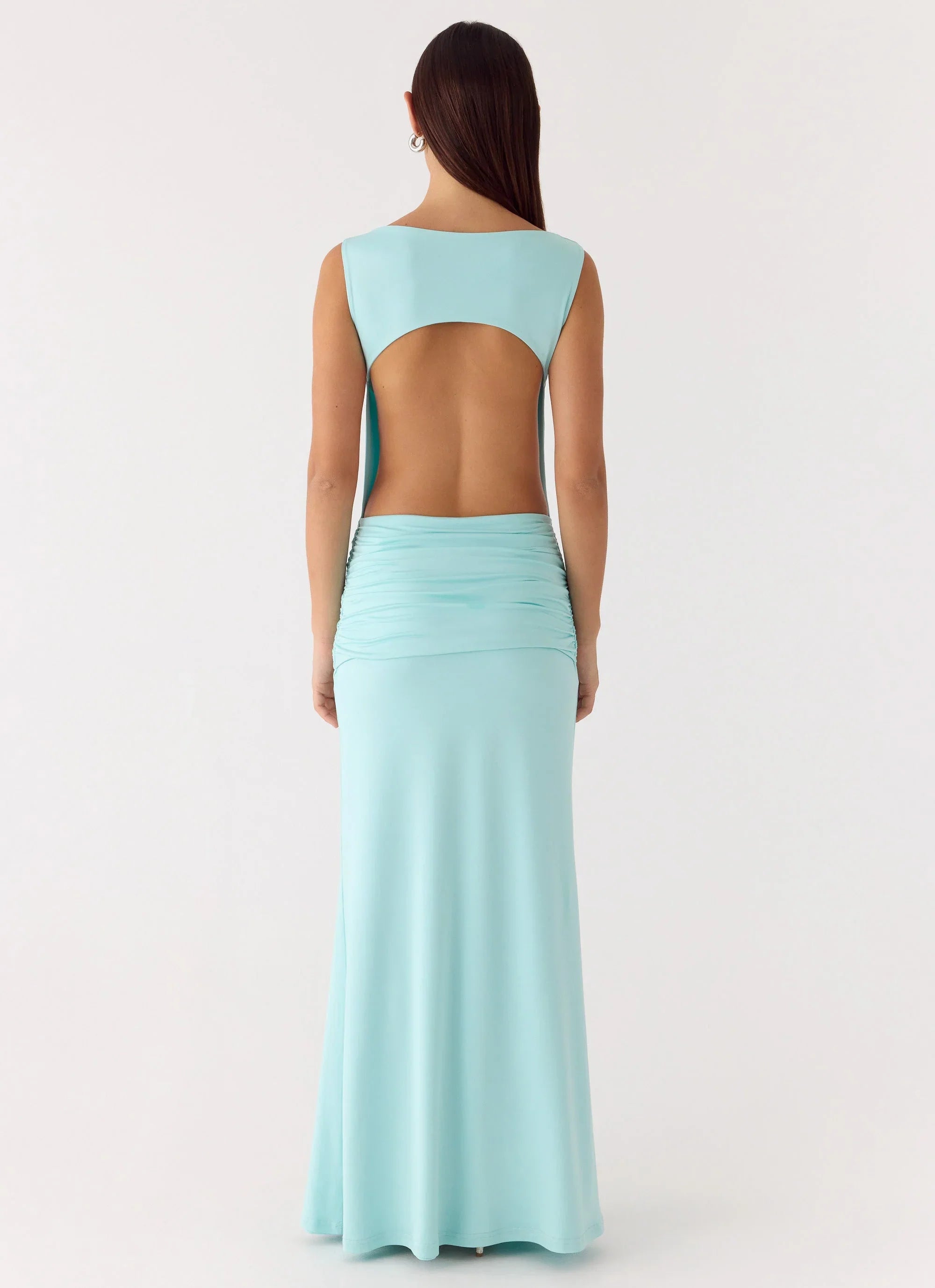 Fault Line Maxi Dress - Aqua