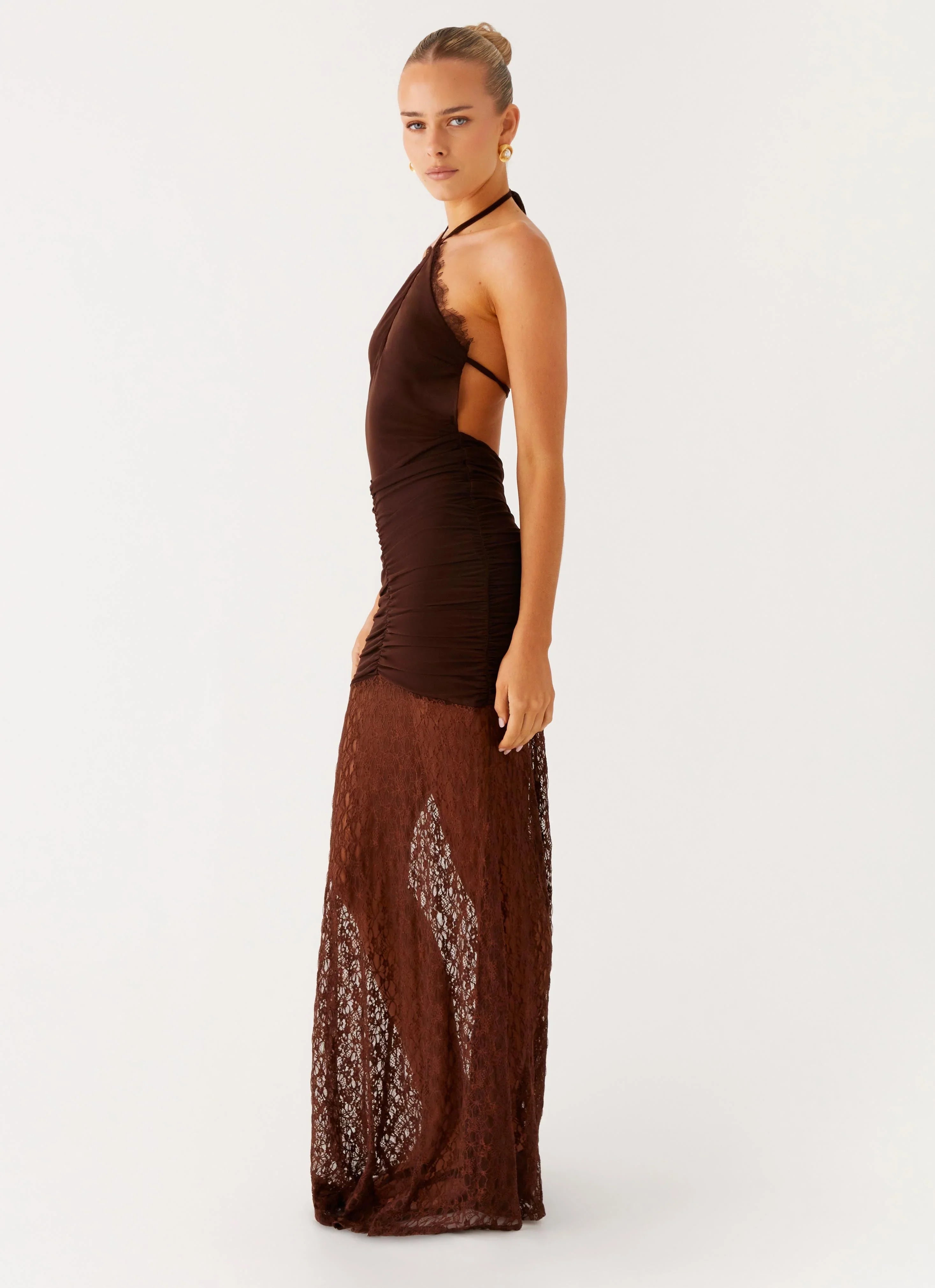 Somber Maxi Dress - Chocolate