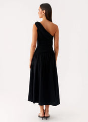 Janessa Midi Dress - Black