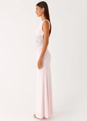 Love Tease Maxi Dress - Baby Pink