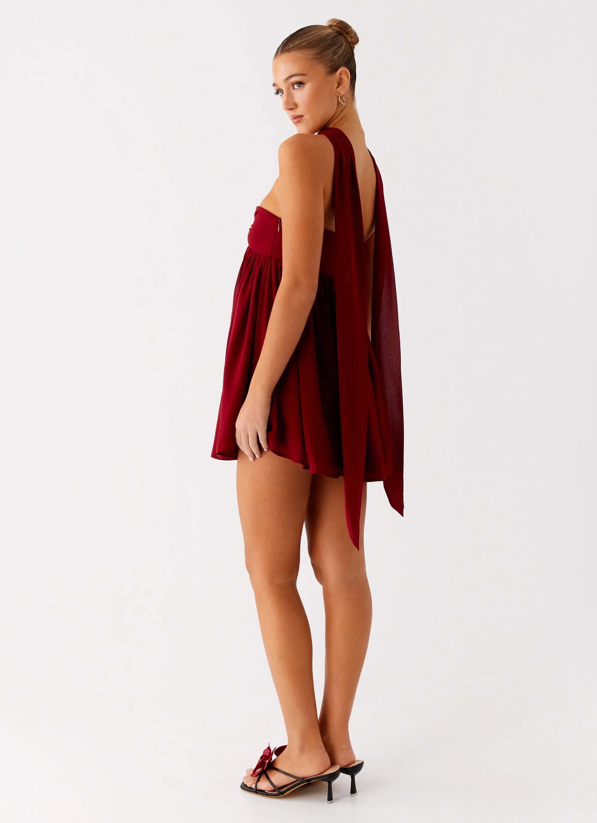 Saturn Mini Dress - Maroon