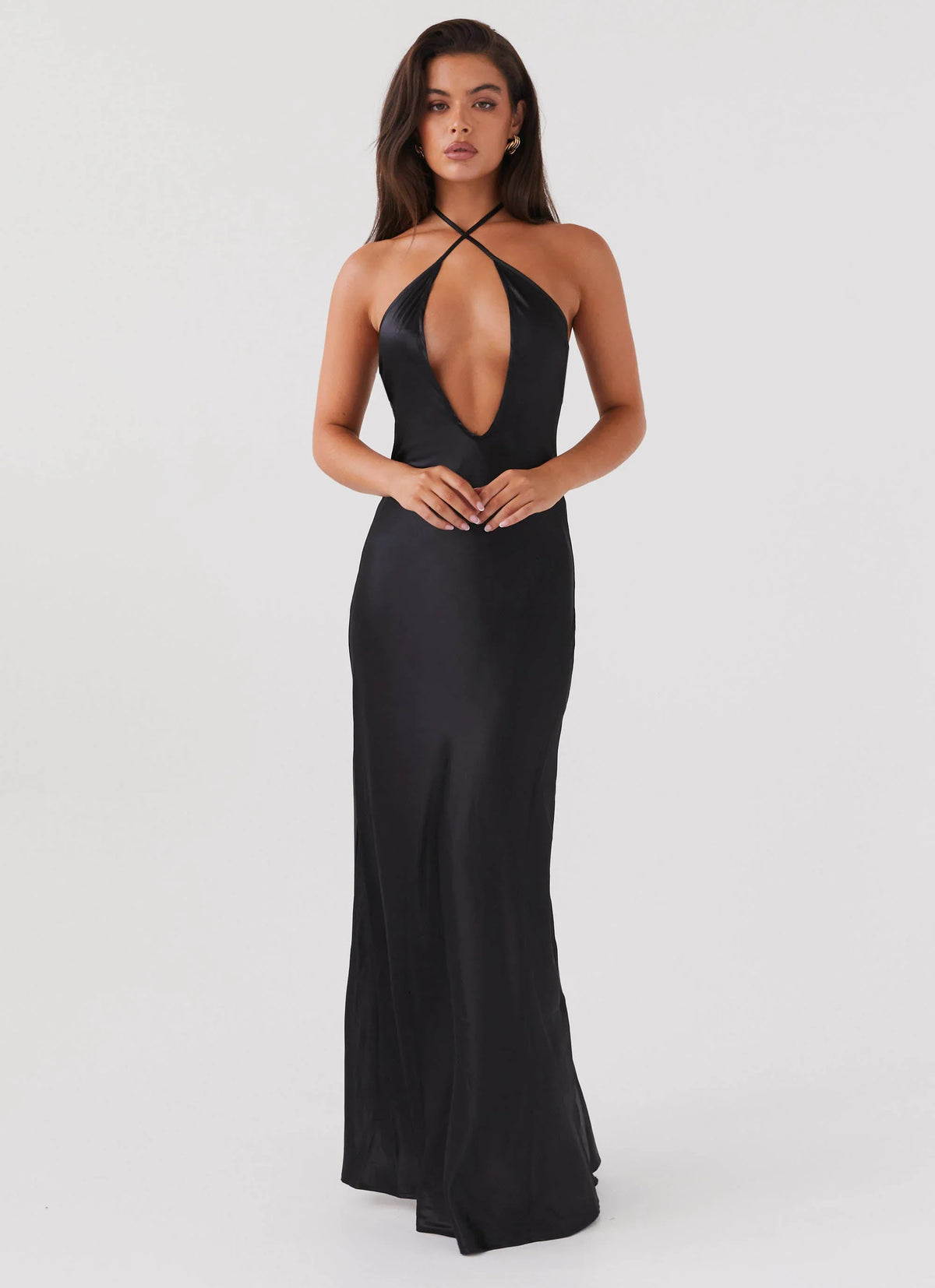 Noir Symphony Maxi Dress - Black