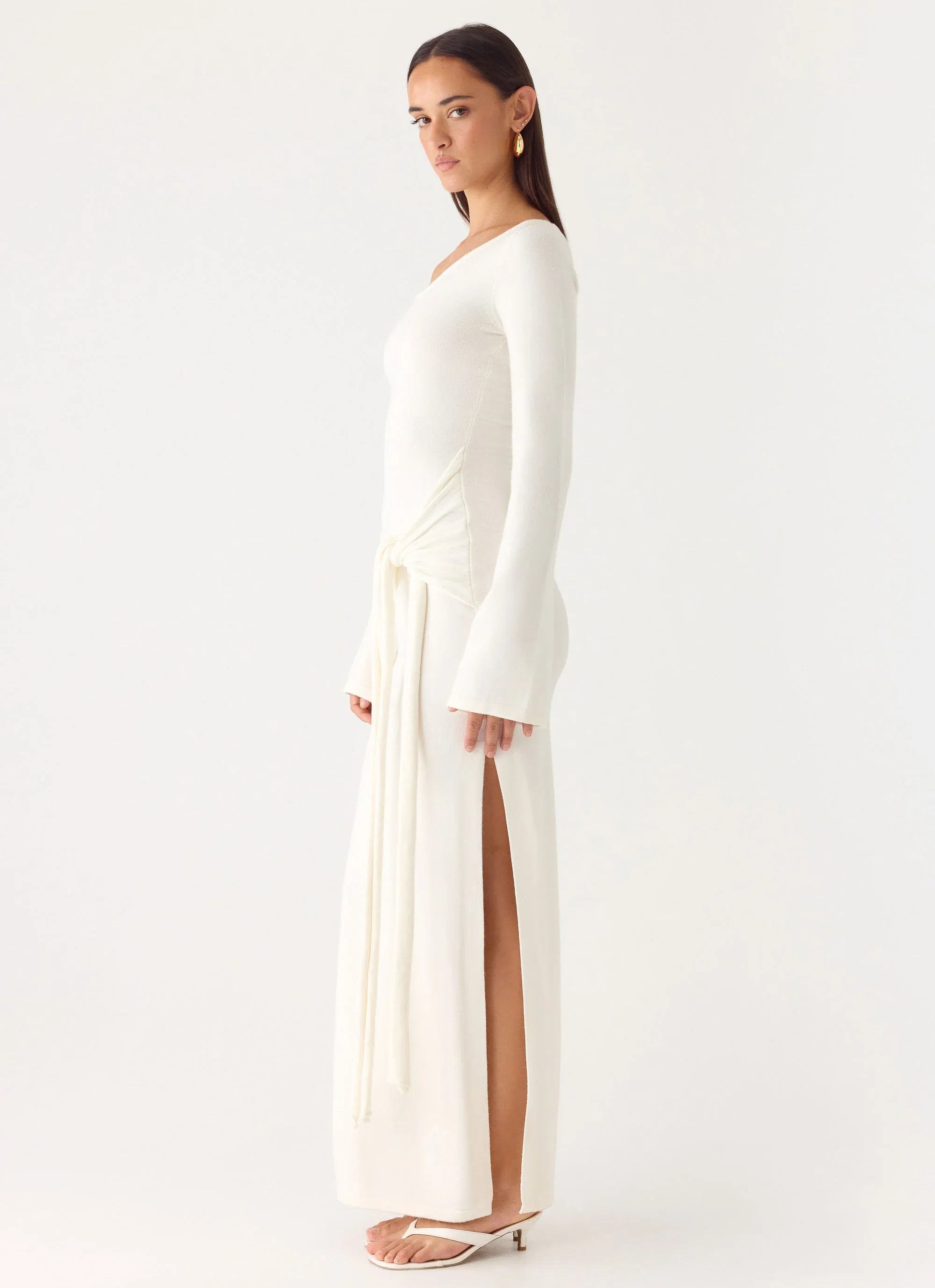 Kova Knit Maxi Dress - White