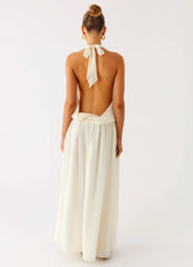 Narlah Halter Maxi Dress - Ivory